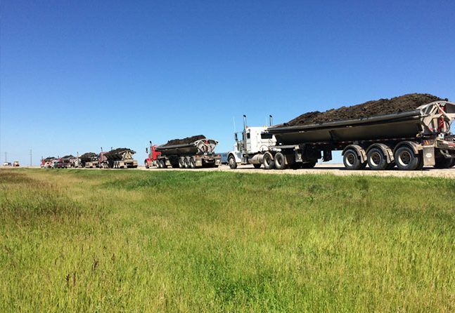 Trucks Hauling